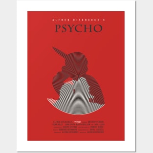 Alfred Hitchcock's Psycho Posters and Art